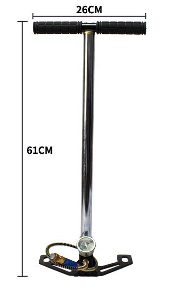 Stainless  steel pipe high pressure 4500psi pcp hand pump for fill air tank hunting equipment