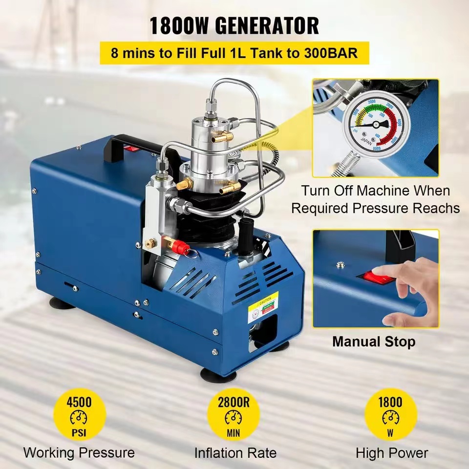1.8KW Best quality OEM 4500 PSI PCP Electric Air  compressor