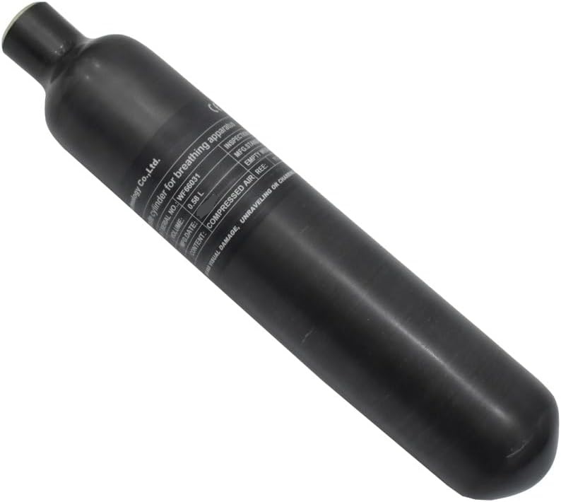0.8L Black Matt Color Carbon Fiber gas cylinders