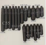 0.8L Black Matt Color Carbon Fiber gas cylinders
